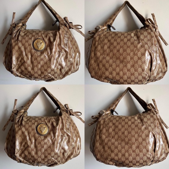 AUTHENTIC VINTAGE GUCCI CRYSTAL MONOGRAM HYSTERIA HOBO BAG - Picture 16 of 16